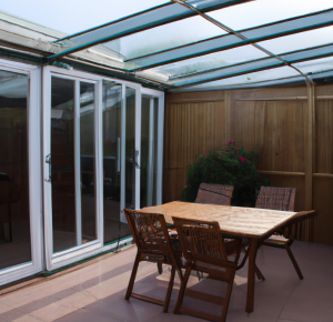 Which material is the most suitable for a sunroom?