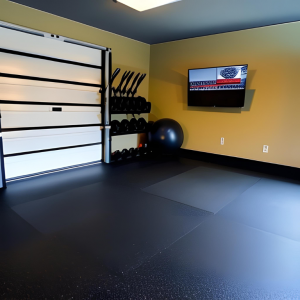 What is the best material for a garage gym wall?